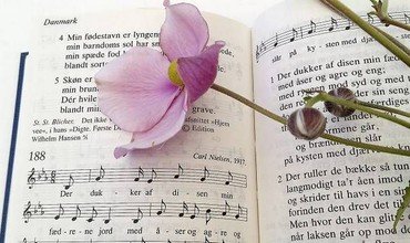 Billede af sangbog